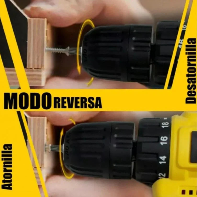 Kit Taladro Dеwаlt Оrіgіnаl + 47 Accesorios [2 BATERÍAS DE 98V]